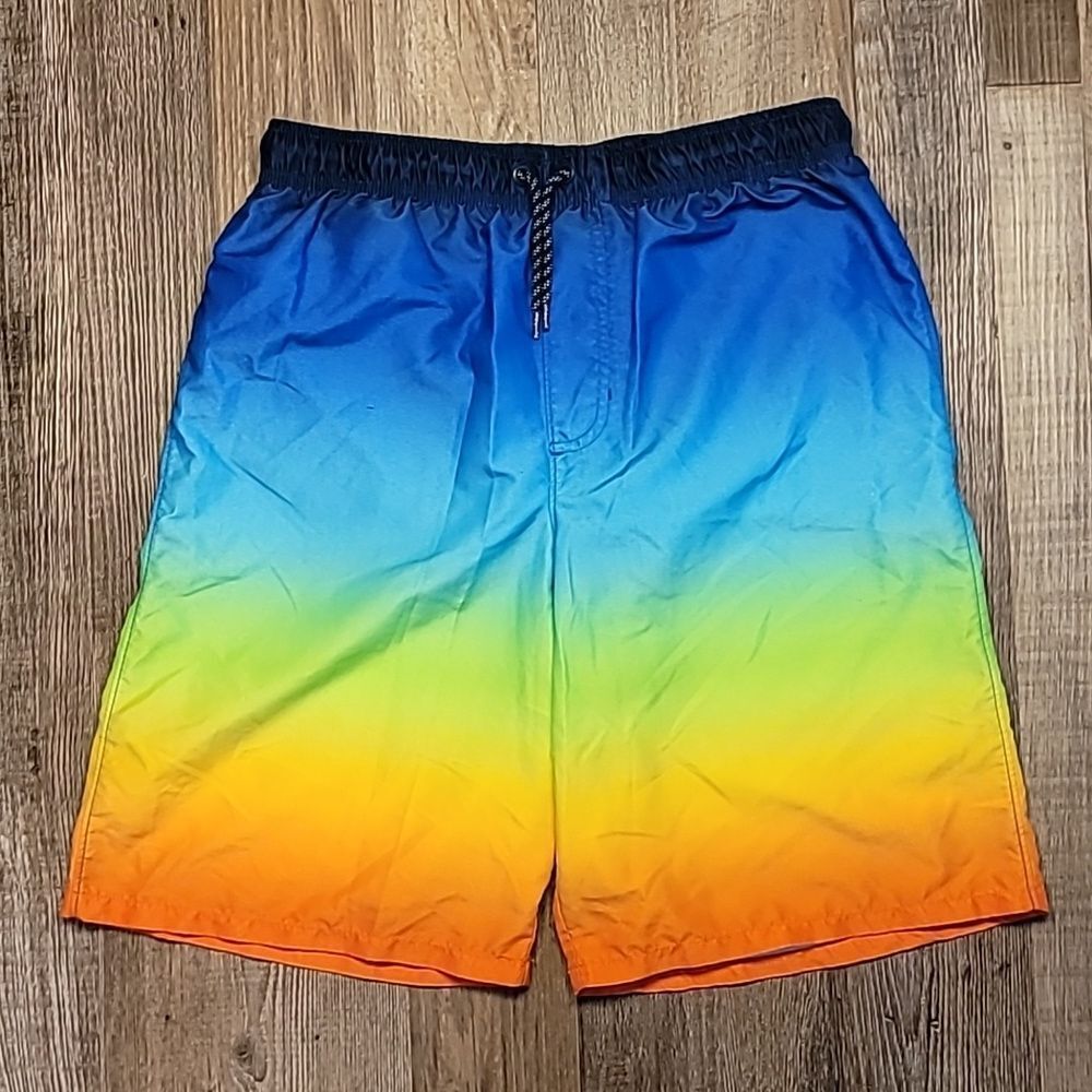 Multi Colored Swimsuit Trunks Boy's Size XXL(18)